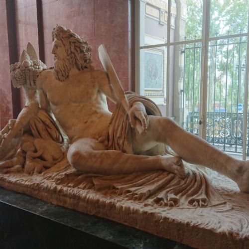 An exhibit in the Louvre